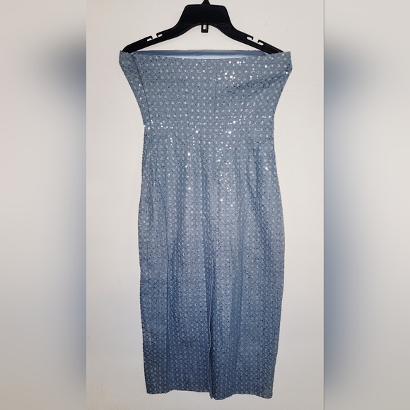 NWT- Susana Monaco Denim Strapless Dress Sz S - Picture 3 of 5